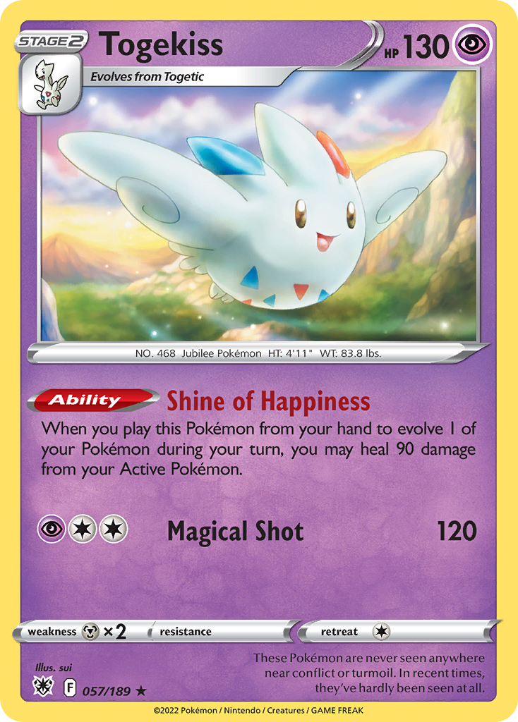 Togekiss 57 Astral Radiance Pokémon card