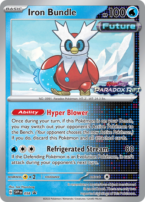 Iron Bundle 58 Scarlet & Violet Black Star Promos Pokémon card