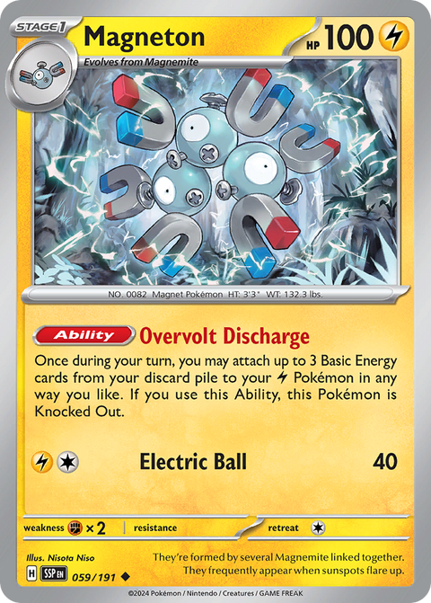 Magneton 59 Surging Sparks Pokémon card