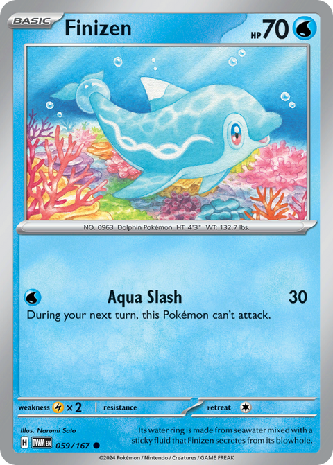 Finizen 59 Twilight Masquerade Pokémon card