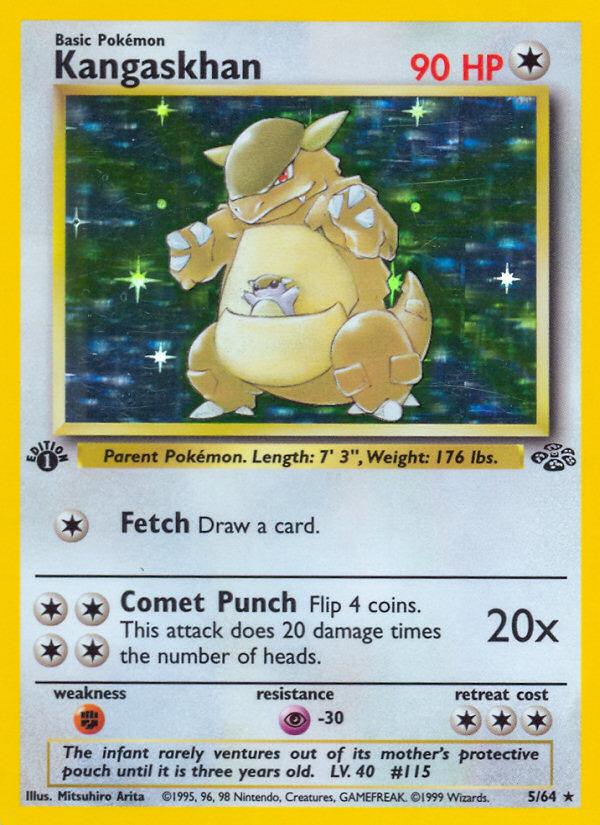 Kangaskhan 5 Jungle Pokémon card