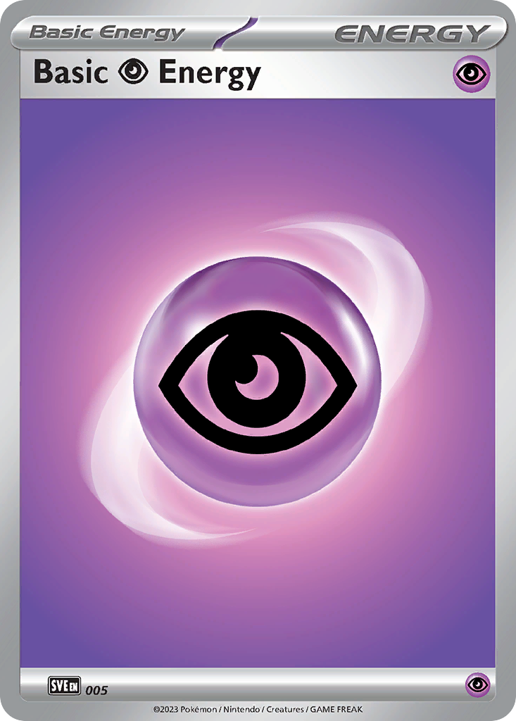 Basic Psychic Energy 5 Scarlet & Violet Energies Pokémon card