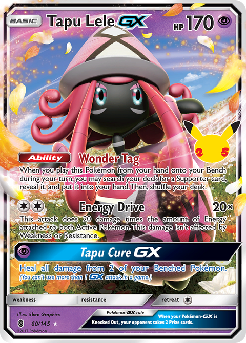 Tapu Lele-GX 60 Celebrations: Classic Collection Pokémon card