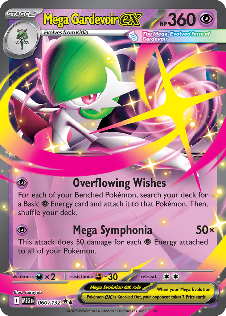 Mega Gardevoir ex 60 Mega Evolution Pokémon card