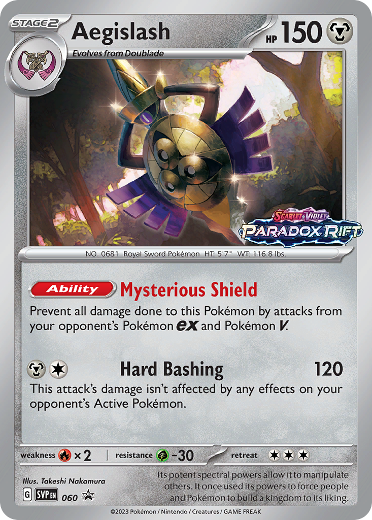 Aegislash 60 Scarlet & Violet Black Star Promos Pokémon card