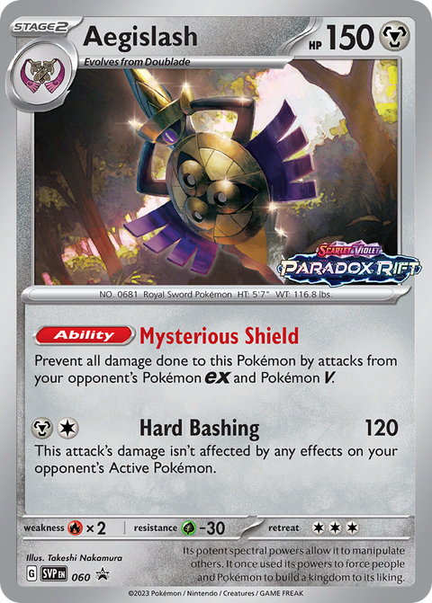 Aegislash 60 Scarlet & Violet Black Star Promos Pokémon card
