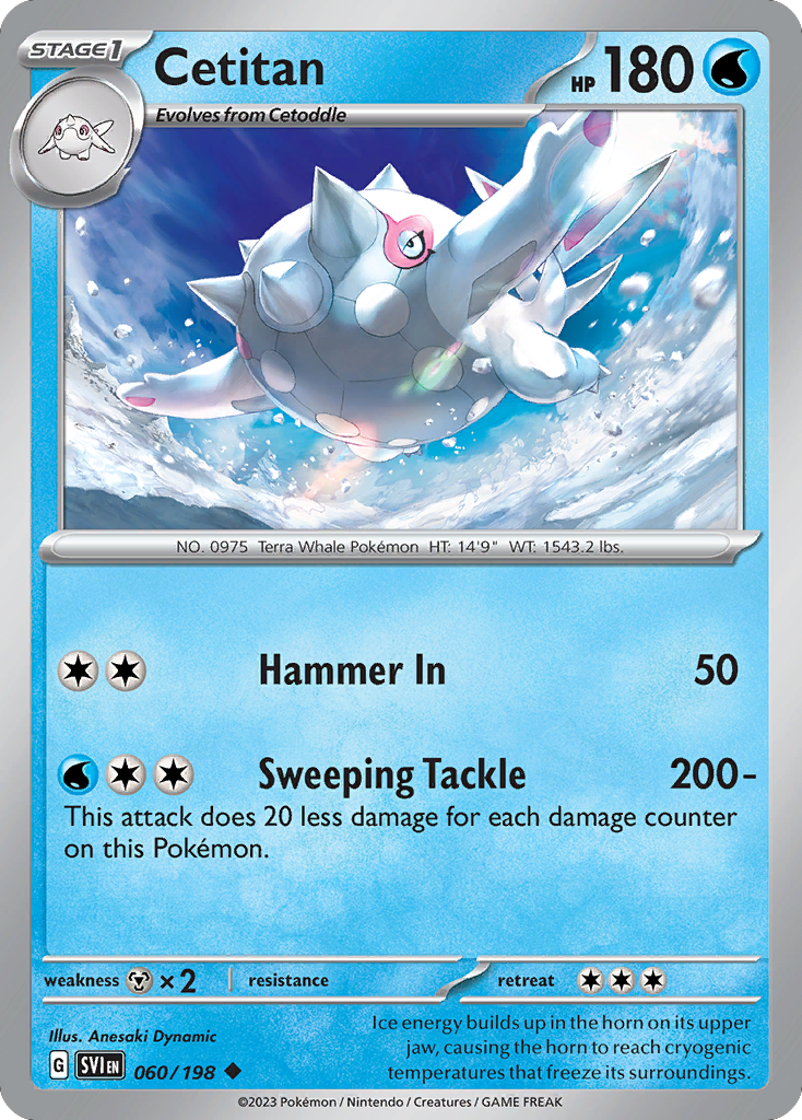 Cetitan 60 Scarlet & Violet Pokémon card