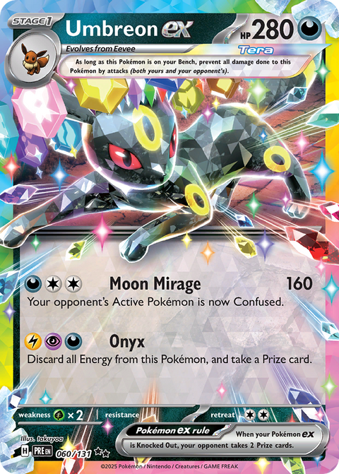 Umbreon ex 60 Prismatic Evolutions Pokémon card