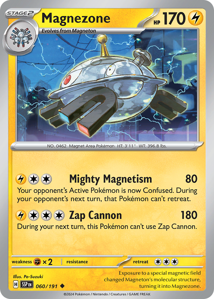 Magnezone 60 Surging Sparks Pokémon card