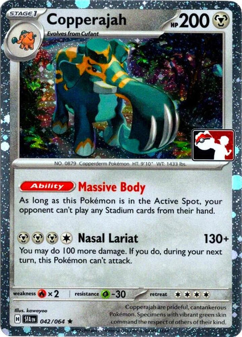 Copperajah - 042/064 - Prize Pack Series Six — Play! Pokémon stamped prize pack card
