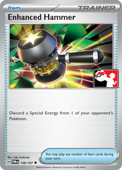 Enhanced Hammer - 148/167 - Prize Pack Series Six — Play! Pokémon stamped prize pack card