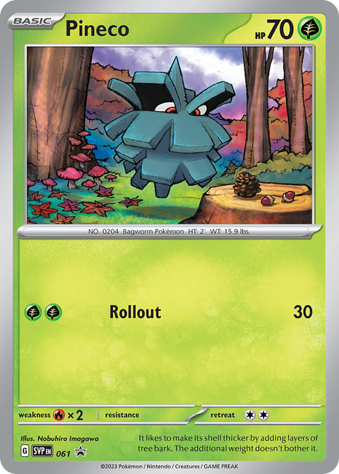 Pineco 61 Scarlet & Violet Black Star Promos Pokémon card