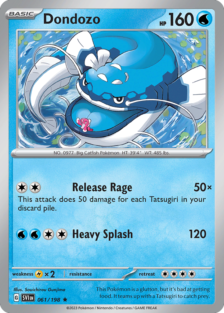 Dondozo 61 Scarlet & Violet Pokémon card