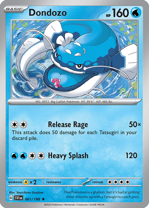 Dondozo 61 Scarlet & Violet Pokémon card