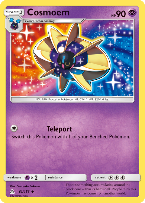 Cosmoem 61 Ultra Prism Pokémon card