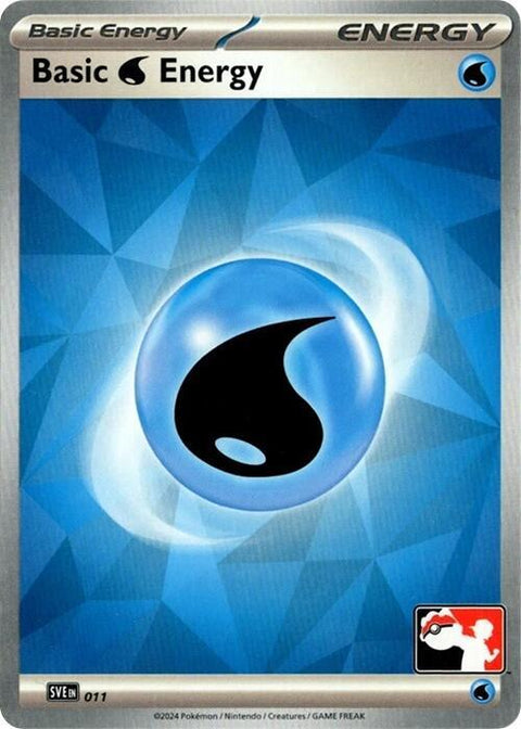 Basic Water Energy - 011 - Prize Pack Series Seven — Play! Pokémon stamped prize pack card