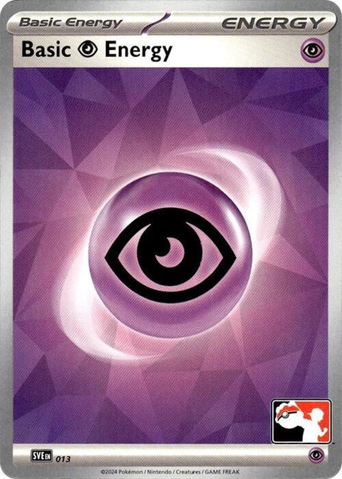 Basic Psychic Energy - 013 - Prize Pack Series Seven — Play! Pokémon stamped prize pack card