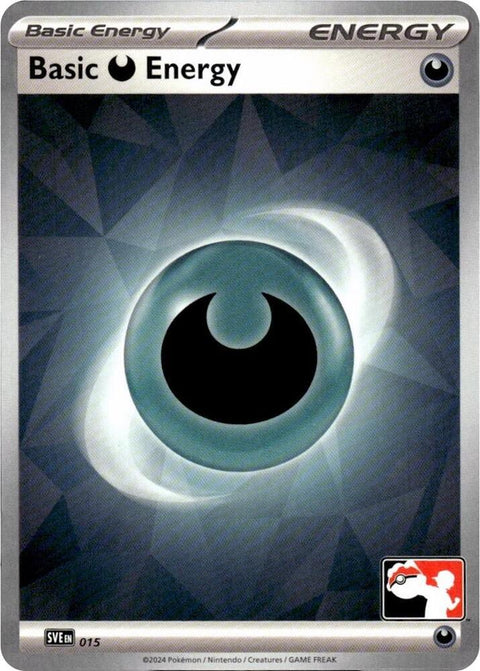 Basic Darkness Energy - 015 - Prize Pack Series Seven — Play! Pokémon stamped prize pack card