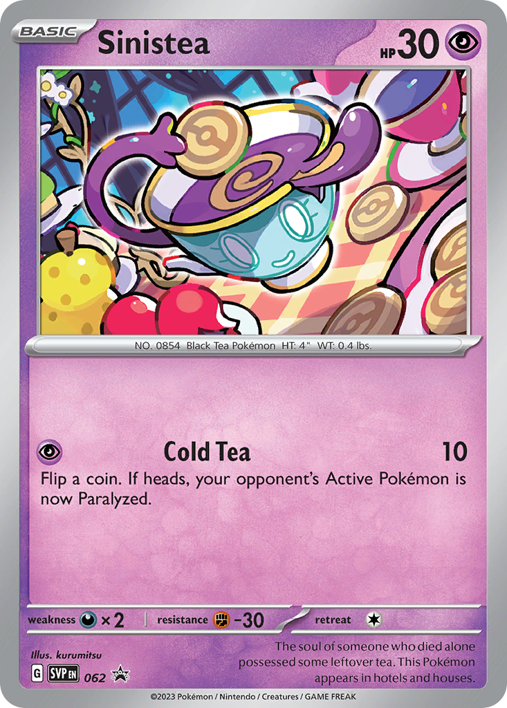 Sinistea 62 Scarlet & Violet Black Star Promos Pokémon card