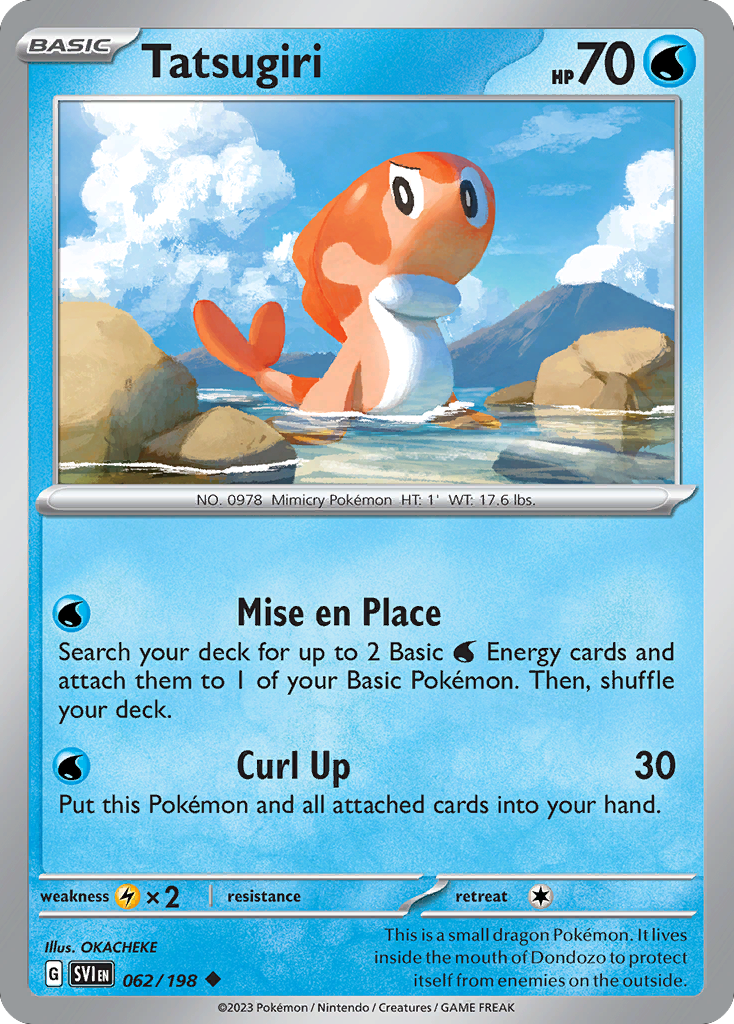 Tatsugiri 62 Scarlet & Violet Pokémon card