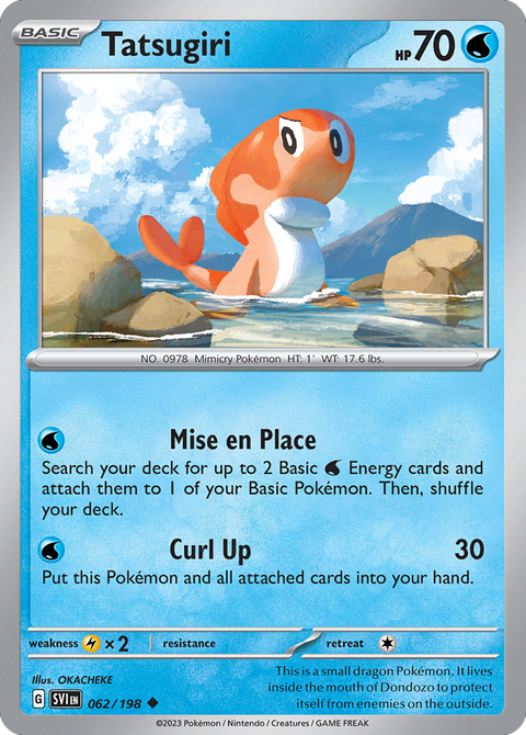 Tatsugiri 62 Scarlet & Violet Pokémon card