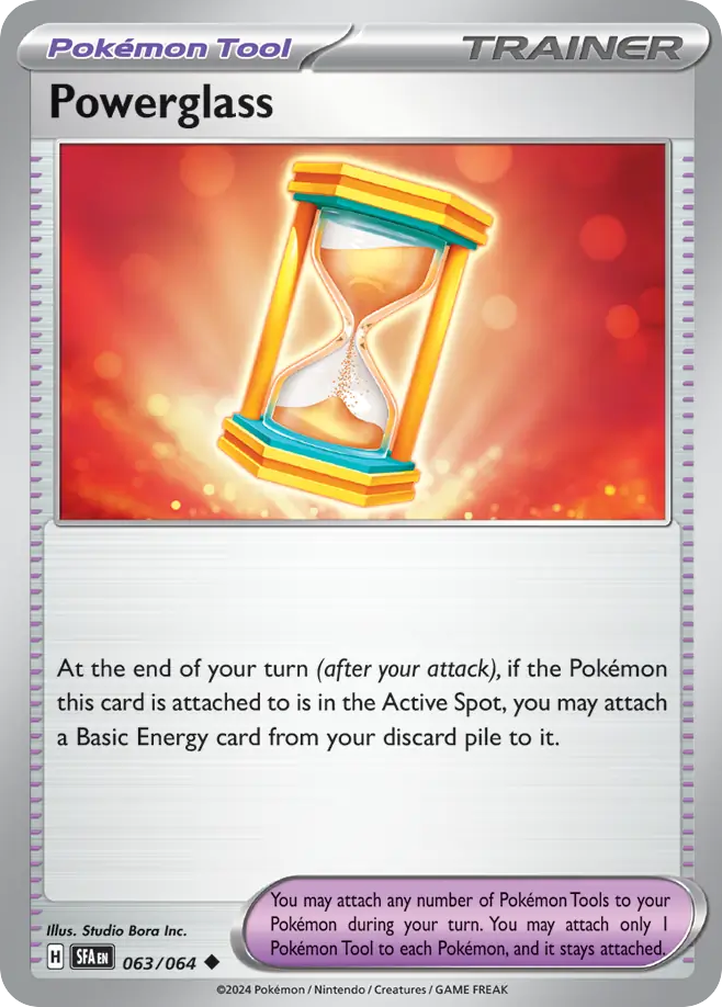 Powerglass 63 Shrouded Fable Pokémon card