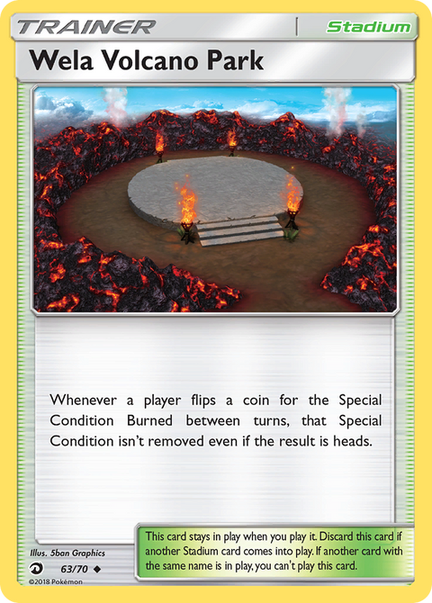 Wela Volcano Park 63 Dragon Majesty Pokémon card
