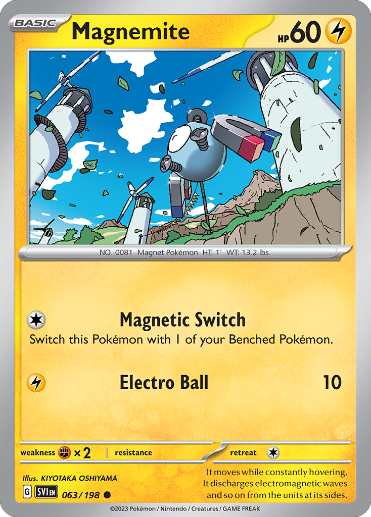 Magnemite 63 Scarlet & Violet Pokémon card