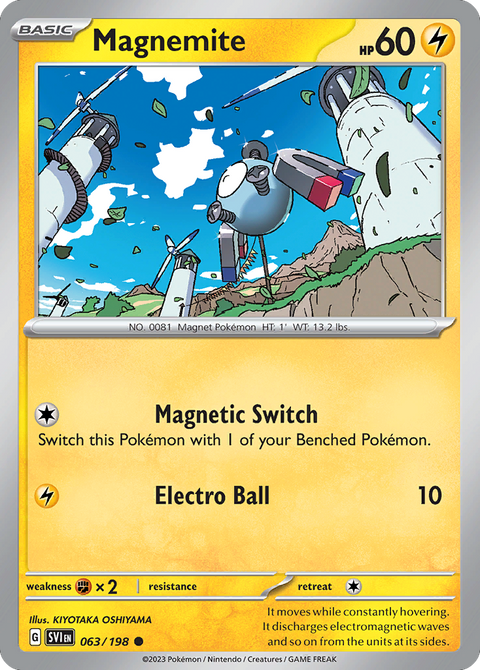 Magnemite 63 Scarlet & Violet Pokémon card