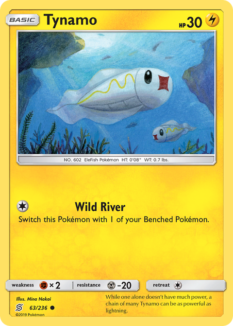 Tynamo 63 Unified Minds Pokémon card