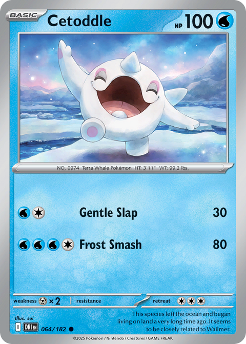 Cetoddle 64 Destined Rivals Pokémon card