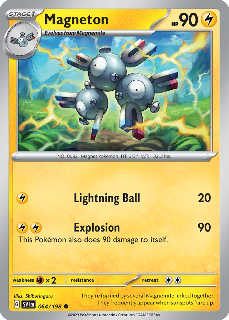 Magneton 64 Scarlet & Violet Pokémon card