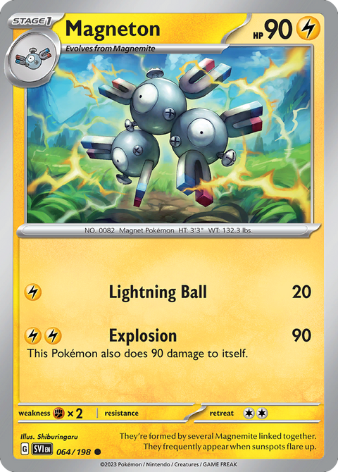 Magneton 64 Scarlet & Violet Pokémon card