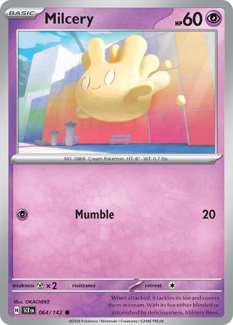 Milcery 64 Stellar Crown Pokémon card