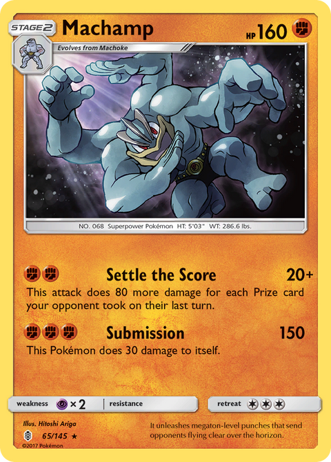 Machamp 65 Guardians Rising Pokémon card