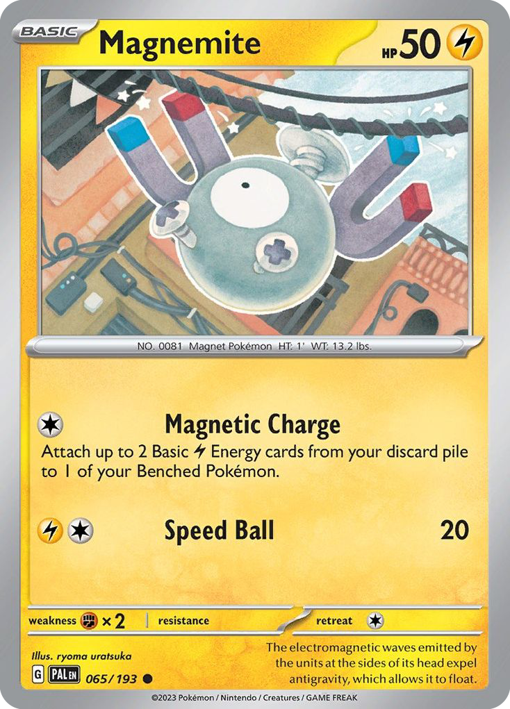 Magnemite 65 Paldea Evolved Pokémon card
