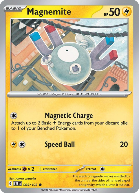 Magnemite 65 Paldea Evolved Pokémon card