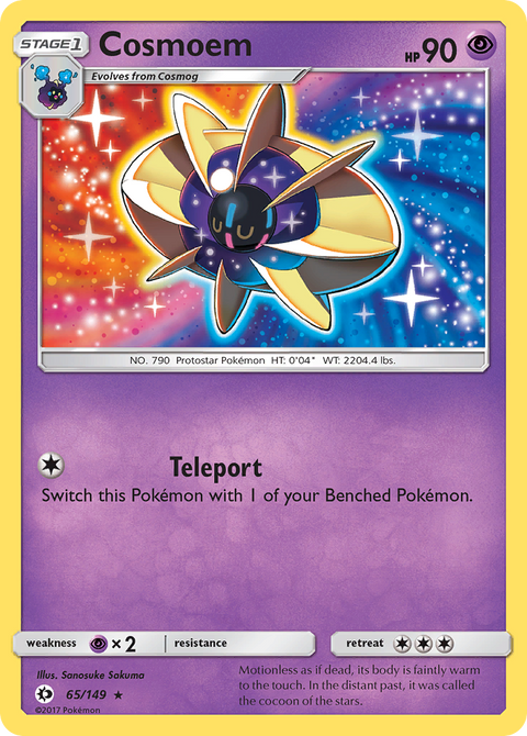 Cosmoem 65 Sun & Moon Pokémon card