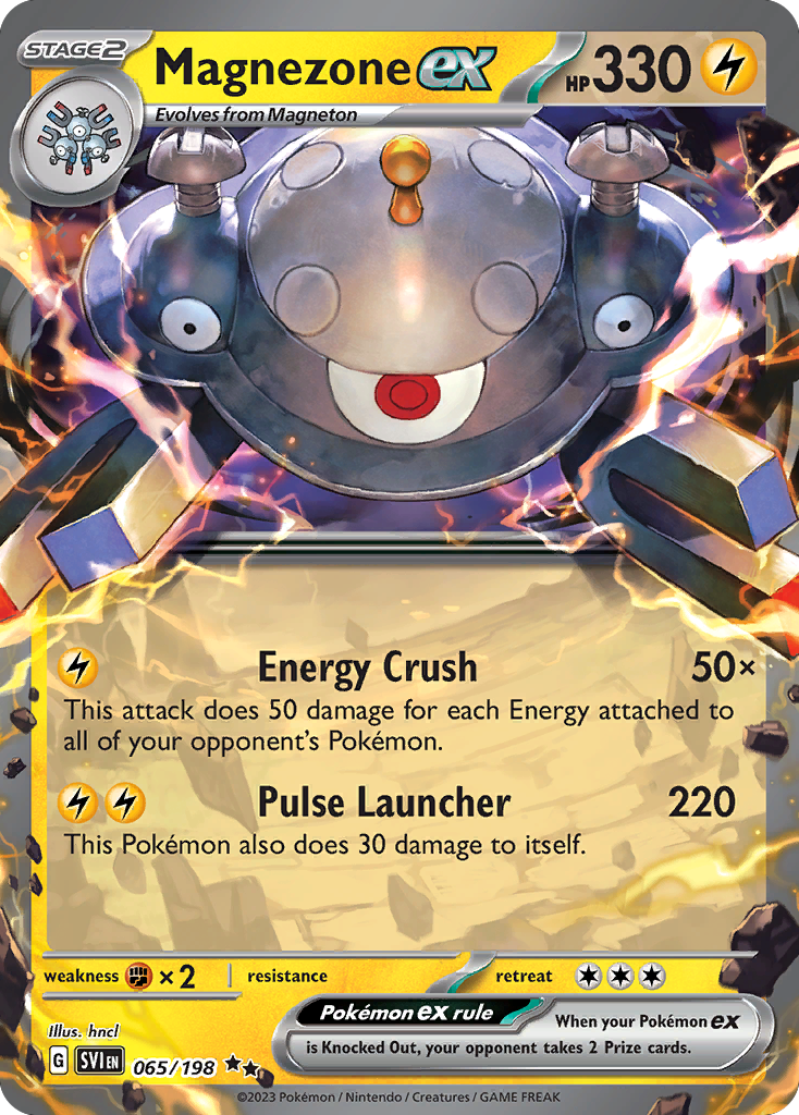 Magnezone ex 65 Scarlet & Violet Pokémon card