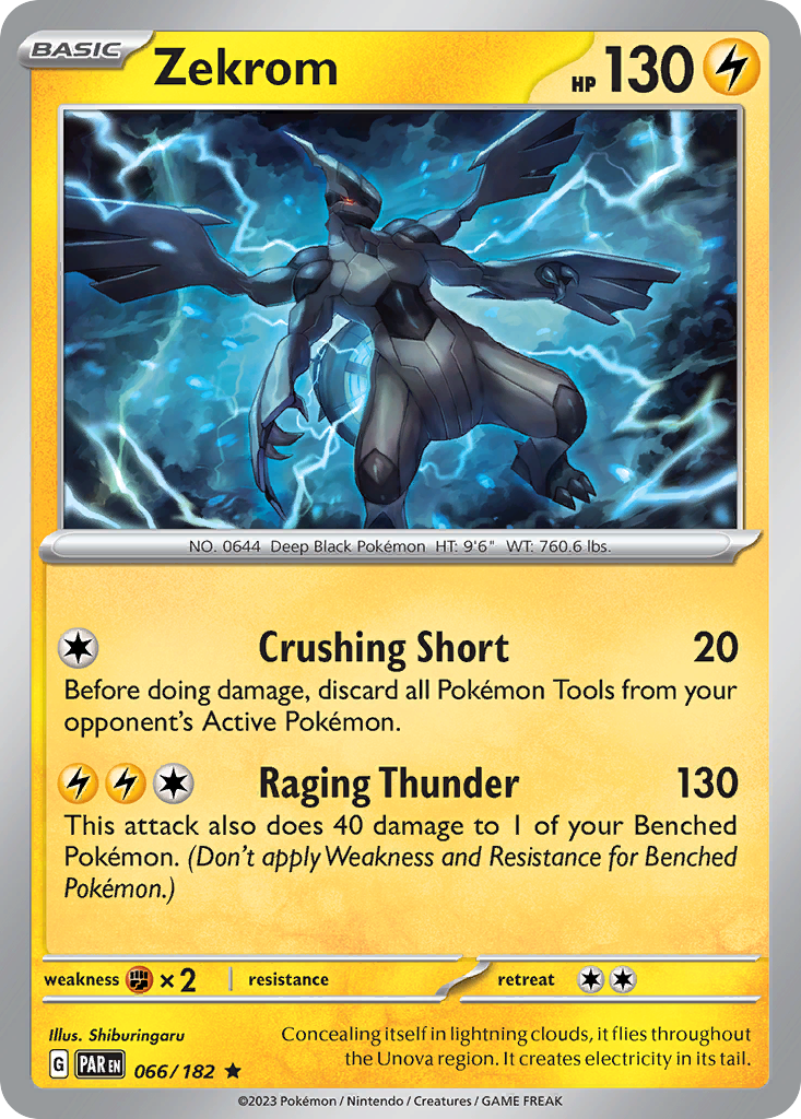 Zekrom 66 Paradox Rift Pokémon card