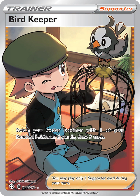 Bird Keeper 66 Shining Fates Pokémon card