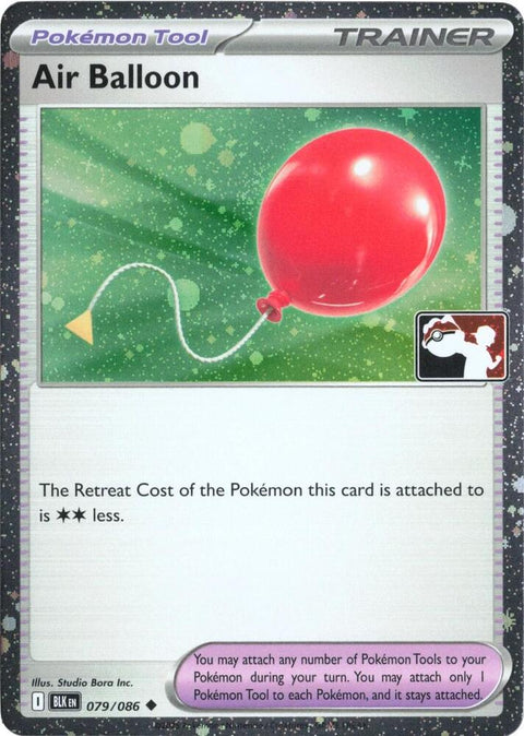 Air Balloon - 079/086 - Prize Pack Series Eight — Play! Pokémon stamped prize pack card