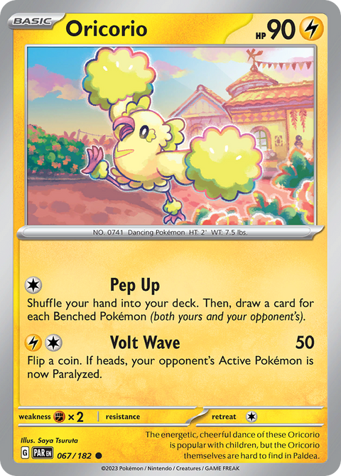 Oricorio 67 Paradox Rift Pokémon card