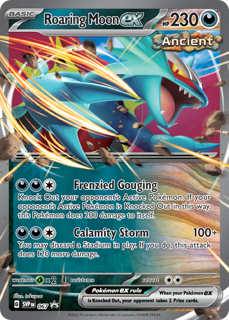 Roaring Moon ex 67 Scarlet & Violet Black Star Promos Pokémon card