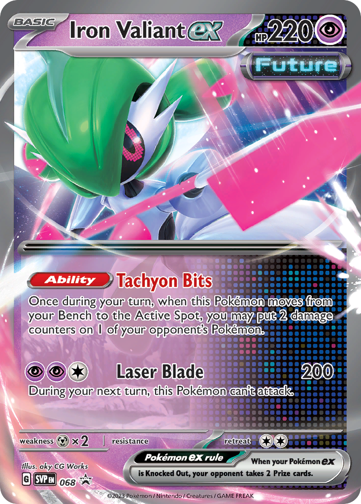 Iron Valiant ex 68 Scarlet & Violet Black Star Promos Pokémon card