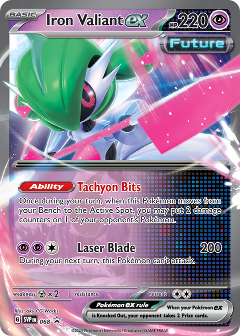 Iron Valiant ex 68 Scarlet & Violet Black Star Promos Pokémon card