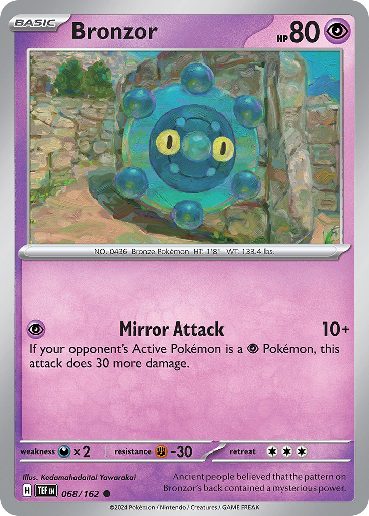 Bronzor 68 Temporal Forces Pokémon card