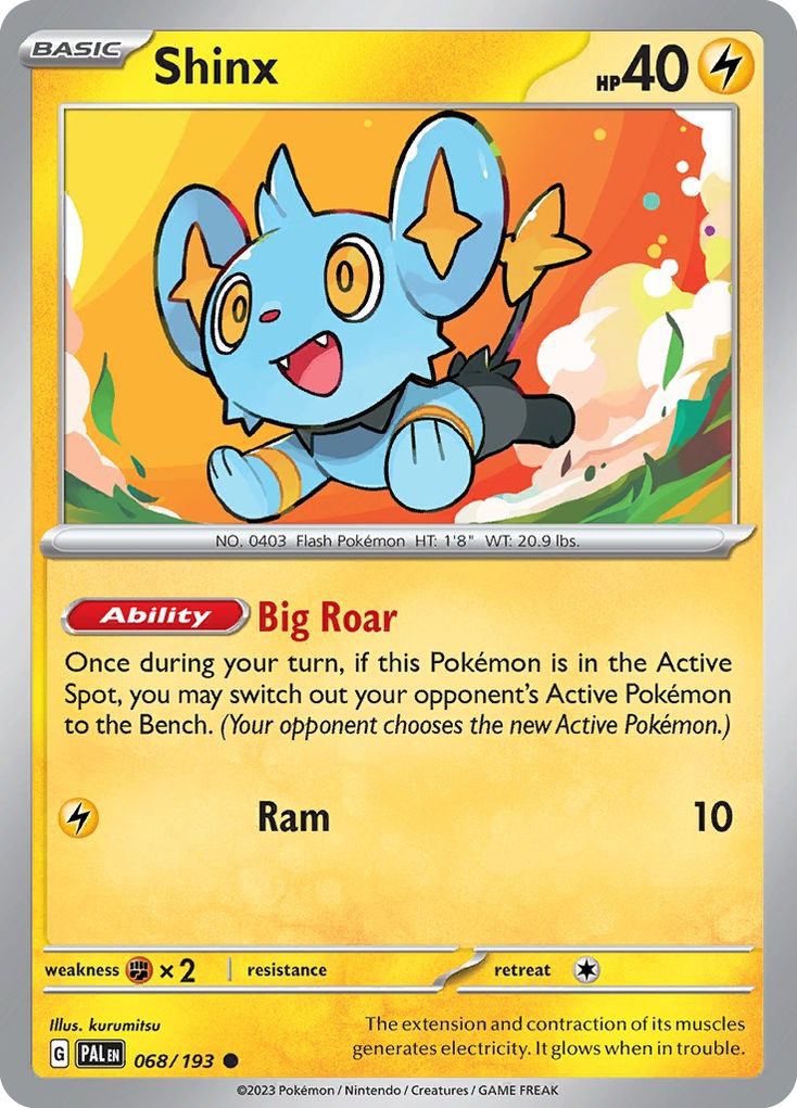 Shinx 68 Paldea Evolved Pokémon card
