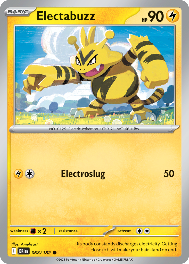 Electabuzz 68 Destined Rivals Pokémon card