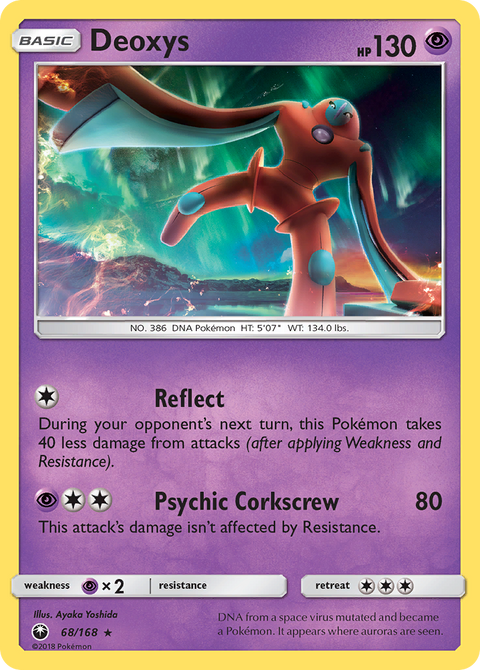 Deoxys 68 Celestial Storm Pokémon card